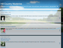 Tablet Screenshot of hillcountrymysteries.com